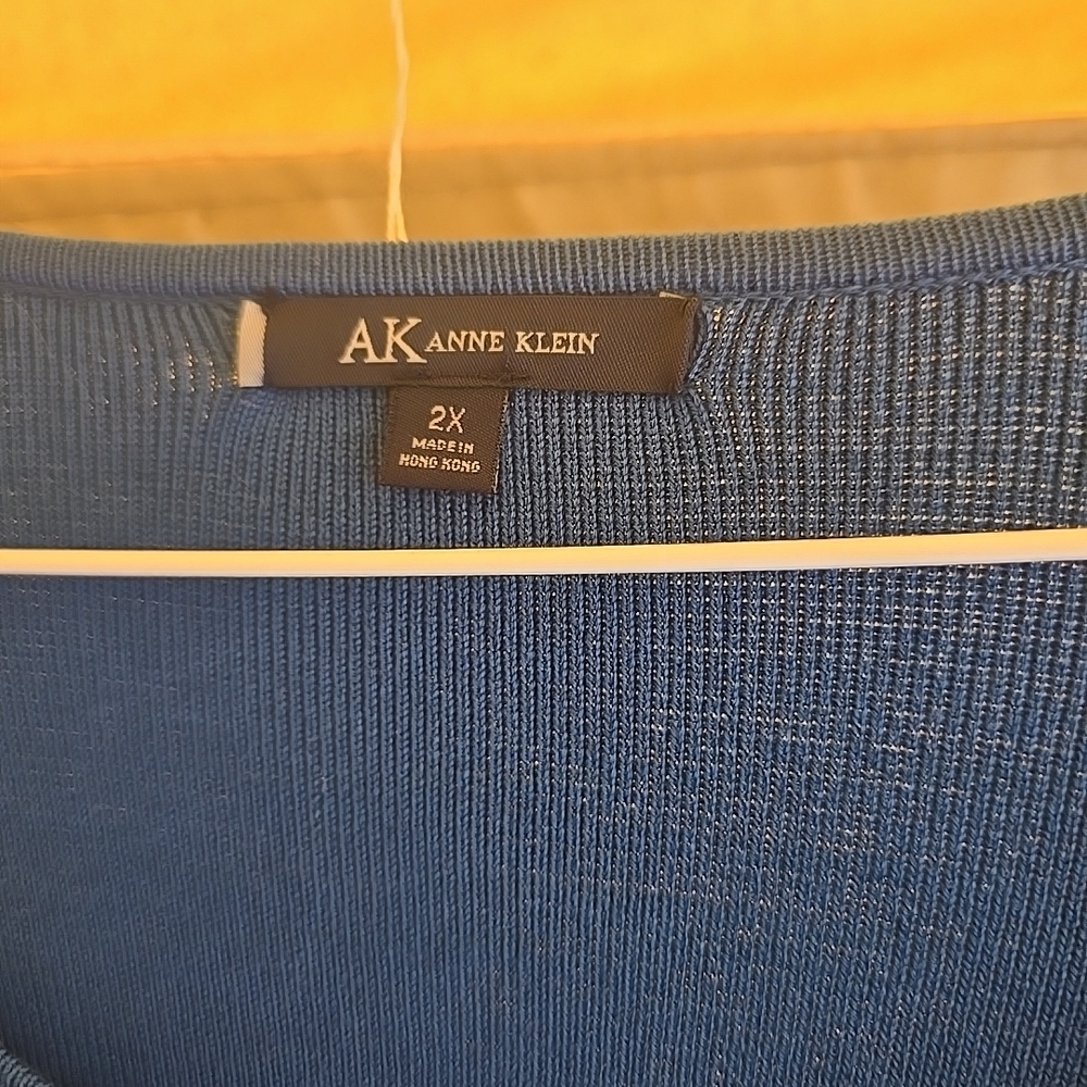 Anne Klein Royal Blue Knit Top